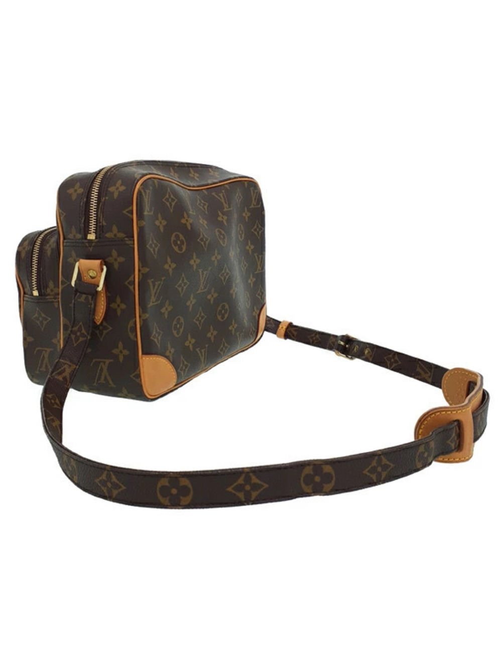 Louis Vuitton Monogram Bag Shoulder Nile Brown